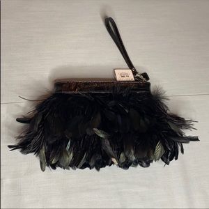 Coach Limited Edition Feather Zippered Wristlet